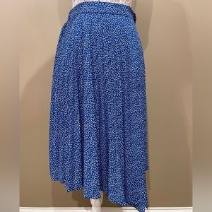 LUSH Blue Midi Skirt Small